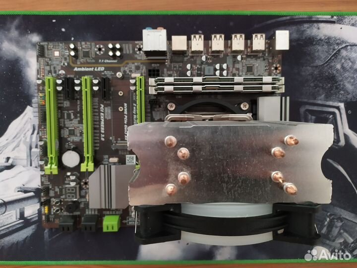 Материнская плата с процессором и озу 128GB