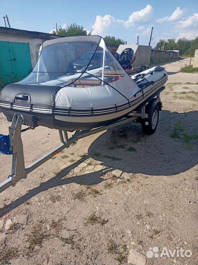 Лодка+мотор 9.9+прицеп мзса