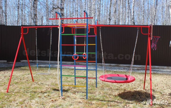Уличный детский спортивный комплекс Гнездо +качель