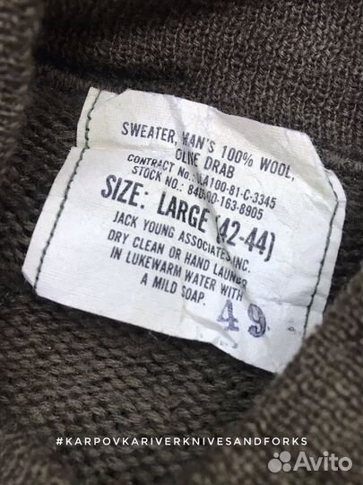 Свитер US Army L (Large) Olive Drab, США