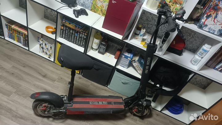Электросамокат kugoo m4 pro с сиденьем