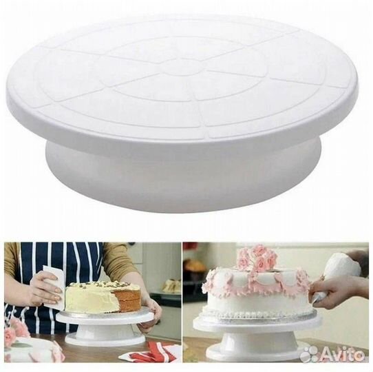 Тортница вращающаяся/подставка под торт 32см