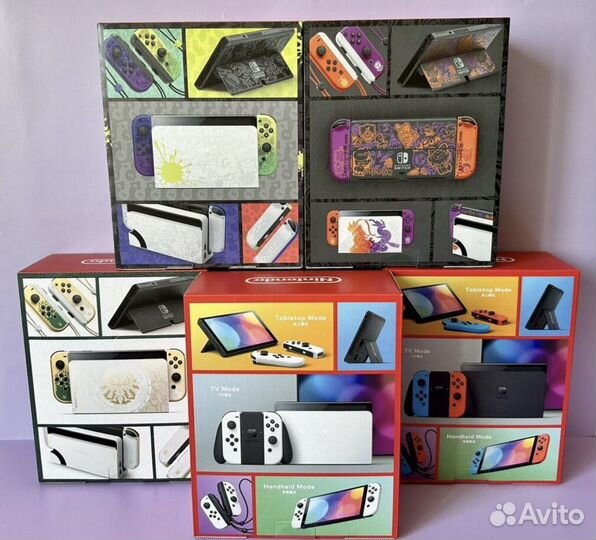 Прошитые Nintendo Switch Oled 64gb