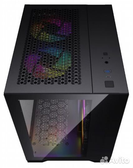 Корпус Powercase Vision Micro Black cvbm-L4