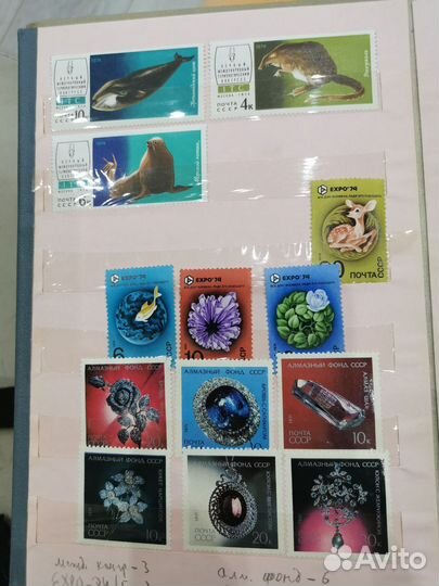 Почтовые марки животные