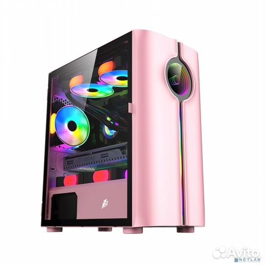 1stplayer infinite space IS3 Pink / mATX, TG / 1x1