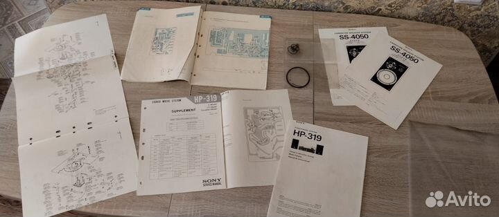 Проигрыватель Sony HP-319, 1975г. Акустика Sony