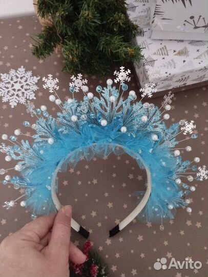 Ободки новогодние Снежинка, Ёлочка и пр