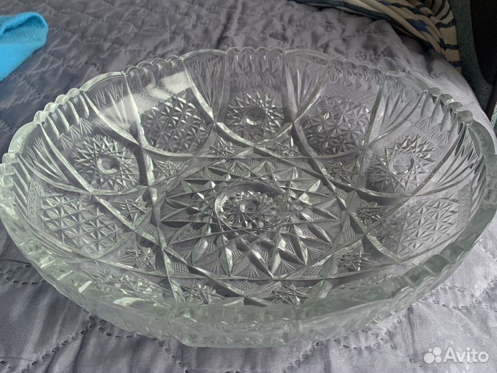 Ваза хрустальная для фруктов