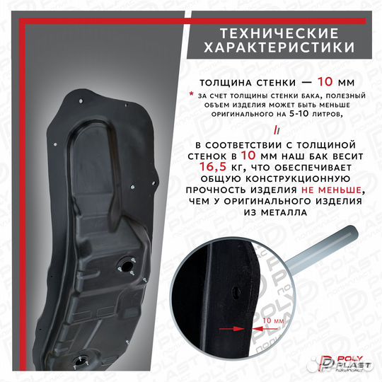 Топливный бак Mitsubishi Pajero 3 2000-2006 бензин