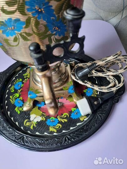 Самовар электрический расписной новый СССР