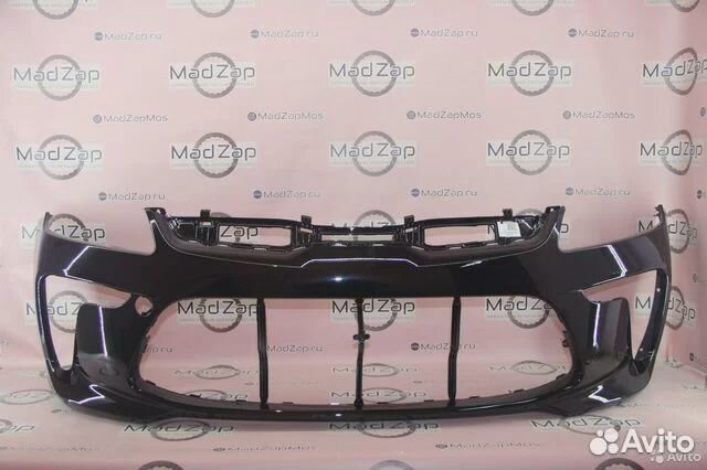 Бампер передний черный Kia Rio 4 2017-2020