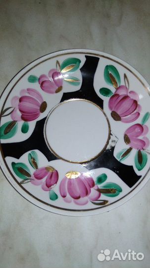 Блюдце ссср(пз) и розетки 50.60г для варенья