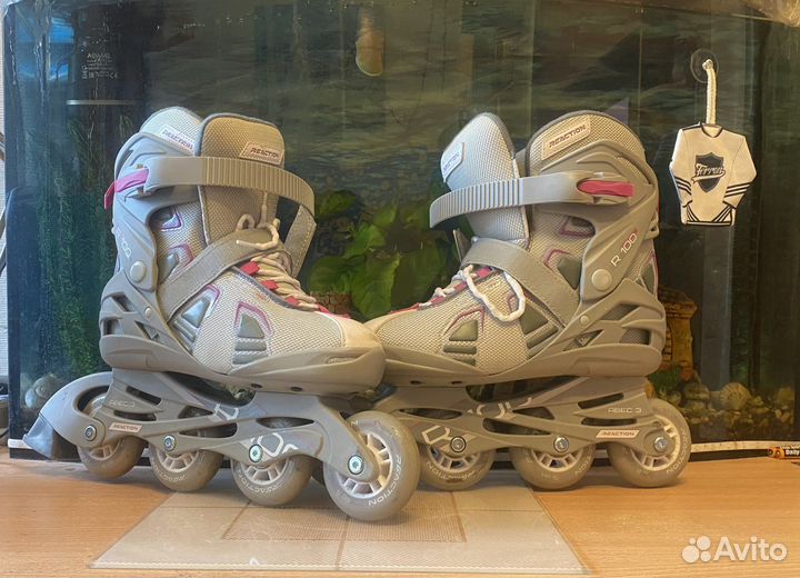 Ролики женские детские, reaction R100W