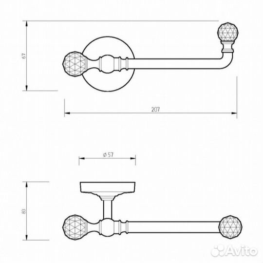 Держатель для бумаги Migliore Amerida 16577 хром