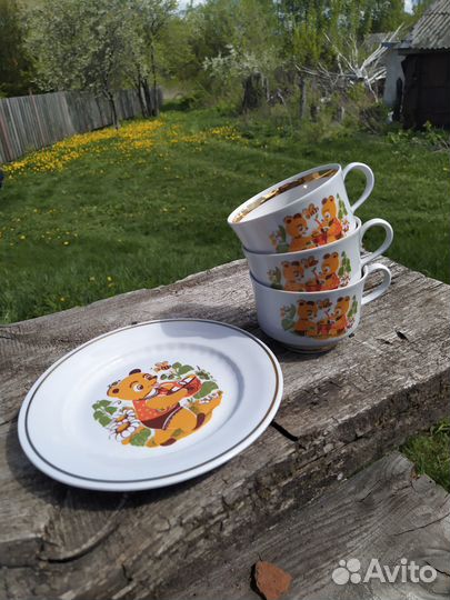 Набор чашки и тарелка Тернопольский завод