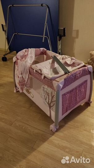 Детская кровать манеж Happy baby