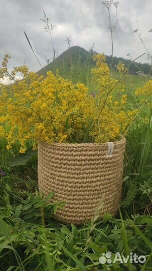Корзина из джута