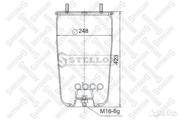Пневмоподушки подвескиstellox 90-49610-SX Stellox