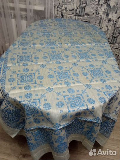 Скатерть лен СССР новая