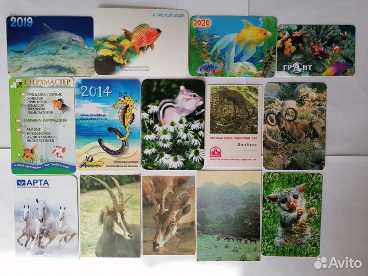 Календарики Разные животные 1
