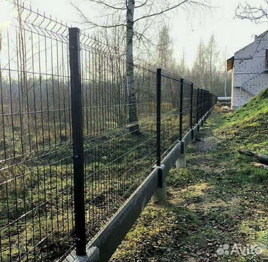 Сетка для забора 3d