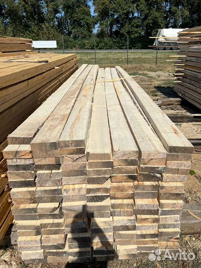 Доска обрезная, осина, т/у, 50х150х6000 мм