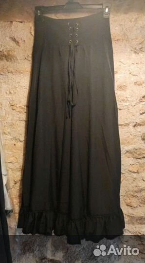 Юбка макси в историческом стиле, высокая талия