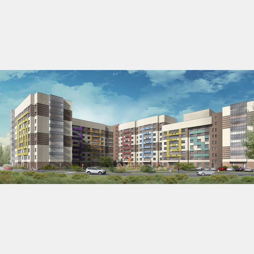 2-к. квартира, 75,3 м², 3/9 эт.