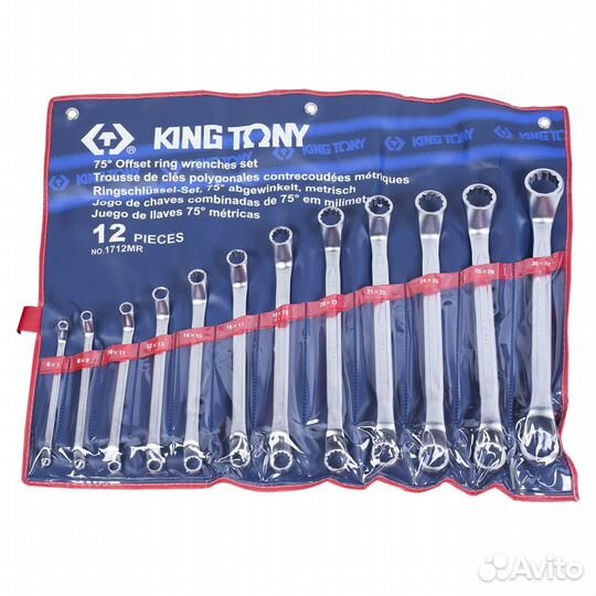 Набор накидных ключей king tony 1712MR