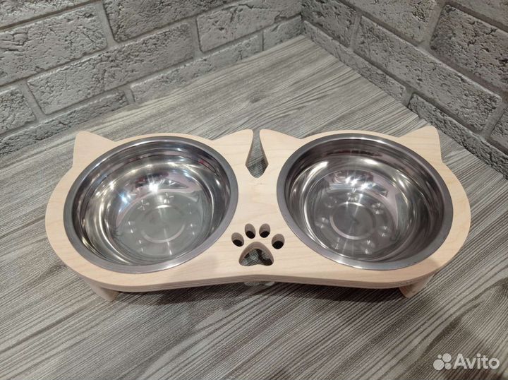 Миска для кошки на подставке