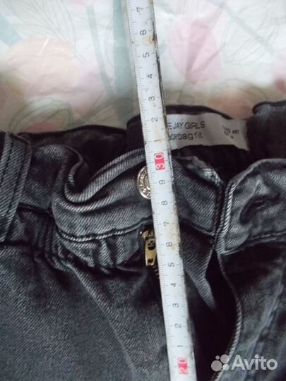Джинсы дя девочки 12 13 лет серые