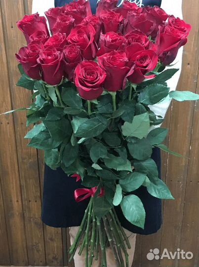Розы высокие Букет с доставкой