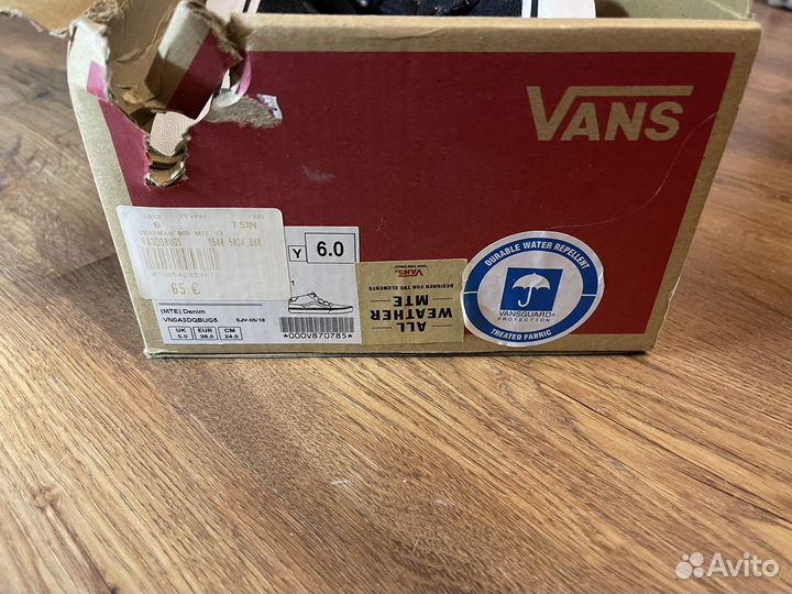 Кеды vans высокие с мехом оригинал