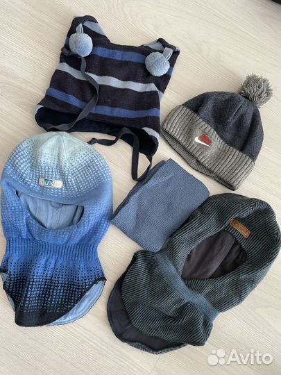 Шапка шлем для мальчика 52 54