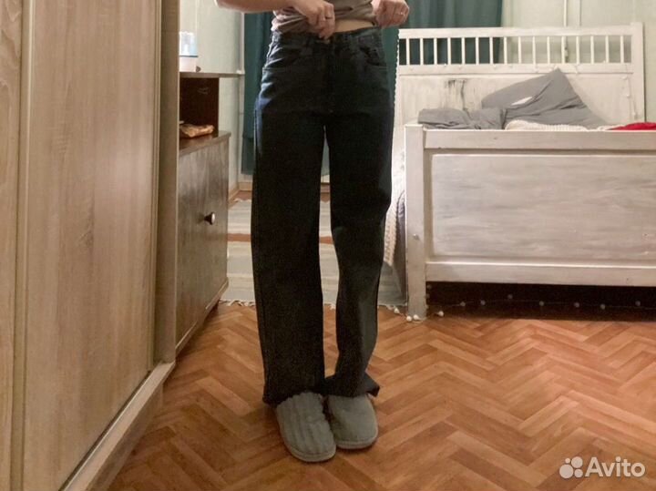 Джинсы женские широкие