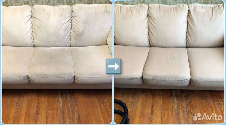 Химчистка углового дивана