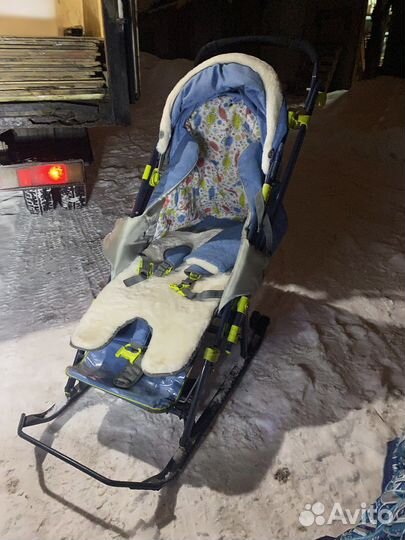 Детские санки коляска Ника