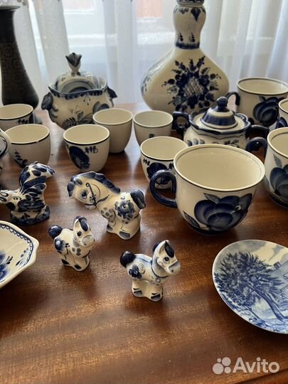 Посуда гжель