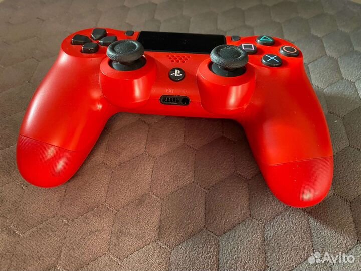 Джойстик PS4 оригинал красный