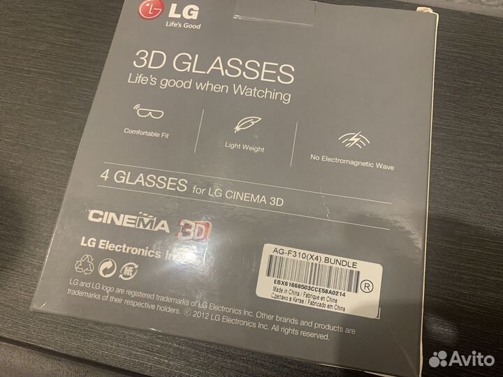 3D очки LG AG-F310 - 4 штуки