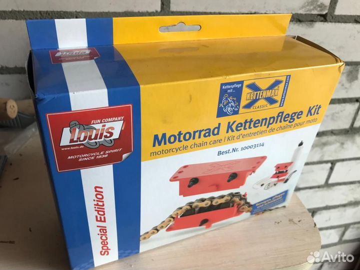 Машинка для чистки цепи Motorrad Kettenpflege Kit