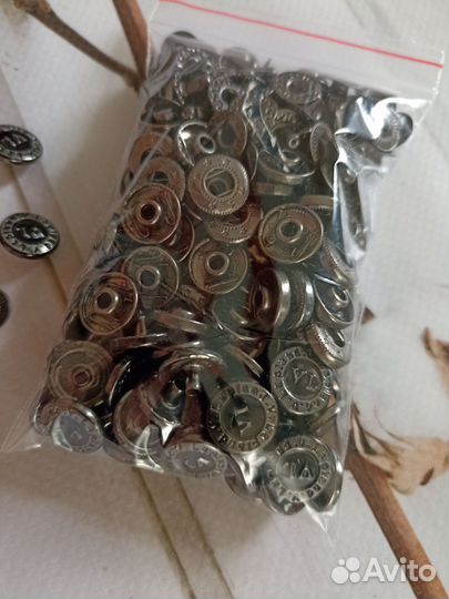 Кнопки для одежды Альфа 12,5 мм нержавейка