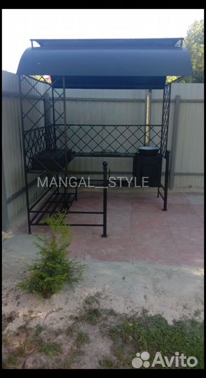 Мангал с крышей