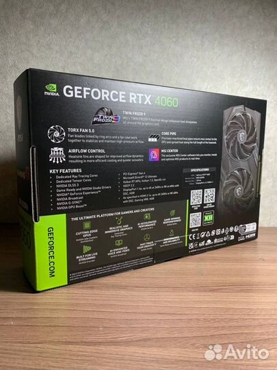 Видеокарта MSI nvidia RTX 4060 gaming X 8G