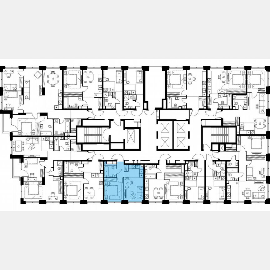 2-к. квартира, 33,9 м², 9/48 эт.