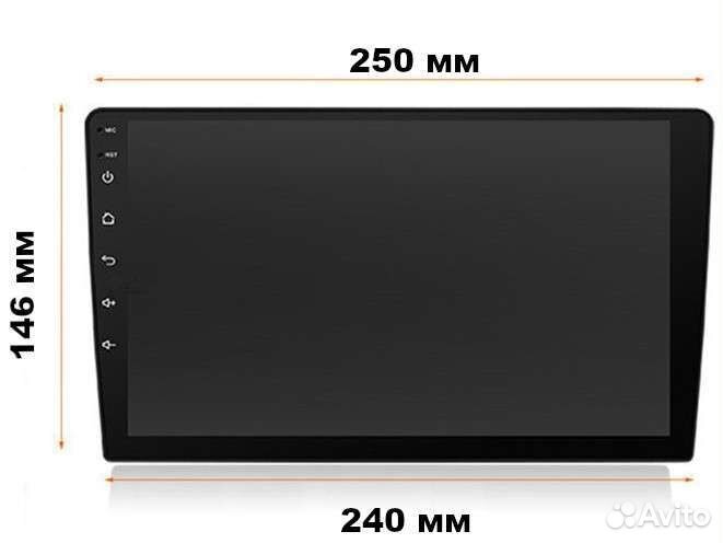 Магнитола Android 10 дюймов универсальная 2din
