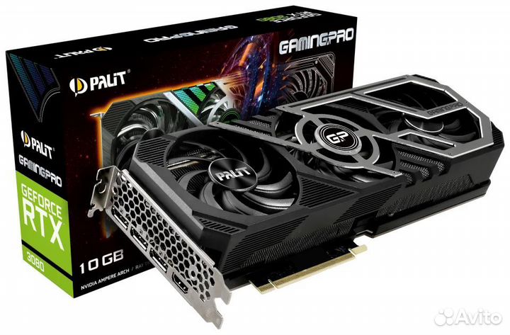 Видеокарта Palit GeForce RTX 3080 GamingPro 10GB