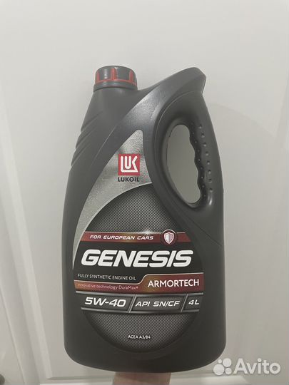 Моторное масло lukoil genesis armortech 5w 40