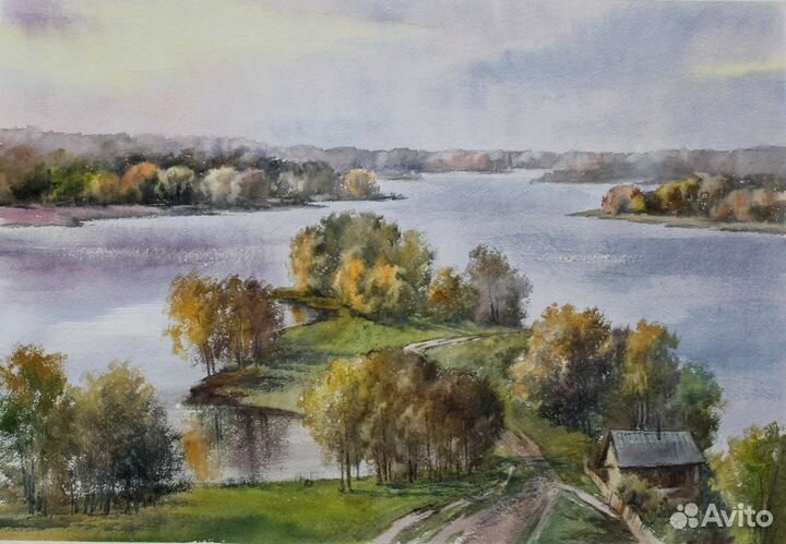 Картина акварель